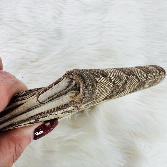 GUCCI Vintage Eclipse GG Canvas Compact Wallet with dust bag - Picture 11 of 16